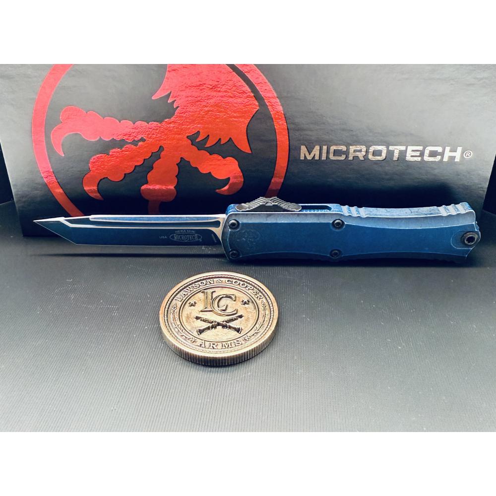 Microtech Hera II Mini T/E — Cerakote Weathered Blue