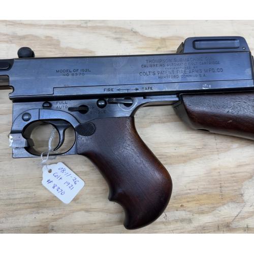 Colt Thompson Model 1921AC .45 ACP Transferable Machine Gun