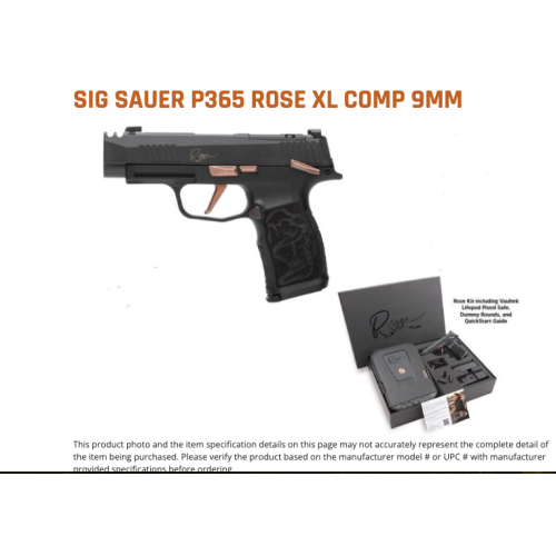 P365 Rose XL NIT 3" 12+1 ( 2 Magazines & Sig Vault)