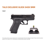 Glock G43X 9MM 3.39" 10+1 Amer UC