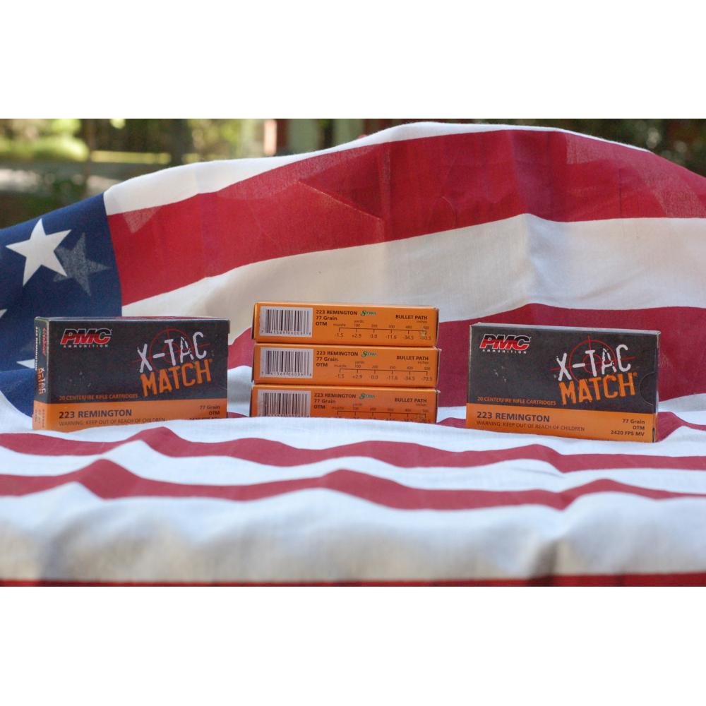 PMC-X-TACMATCH .223 Remington Rifle Ammo-77 Grain-OTM-200rd PMC-X-TACMATCH .223 Remington Rifle Ammo-77 Grain-OTM-200rd