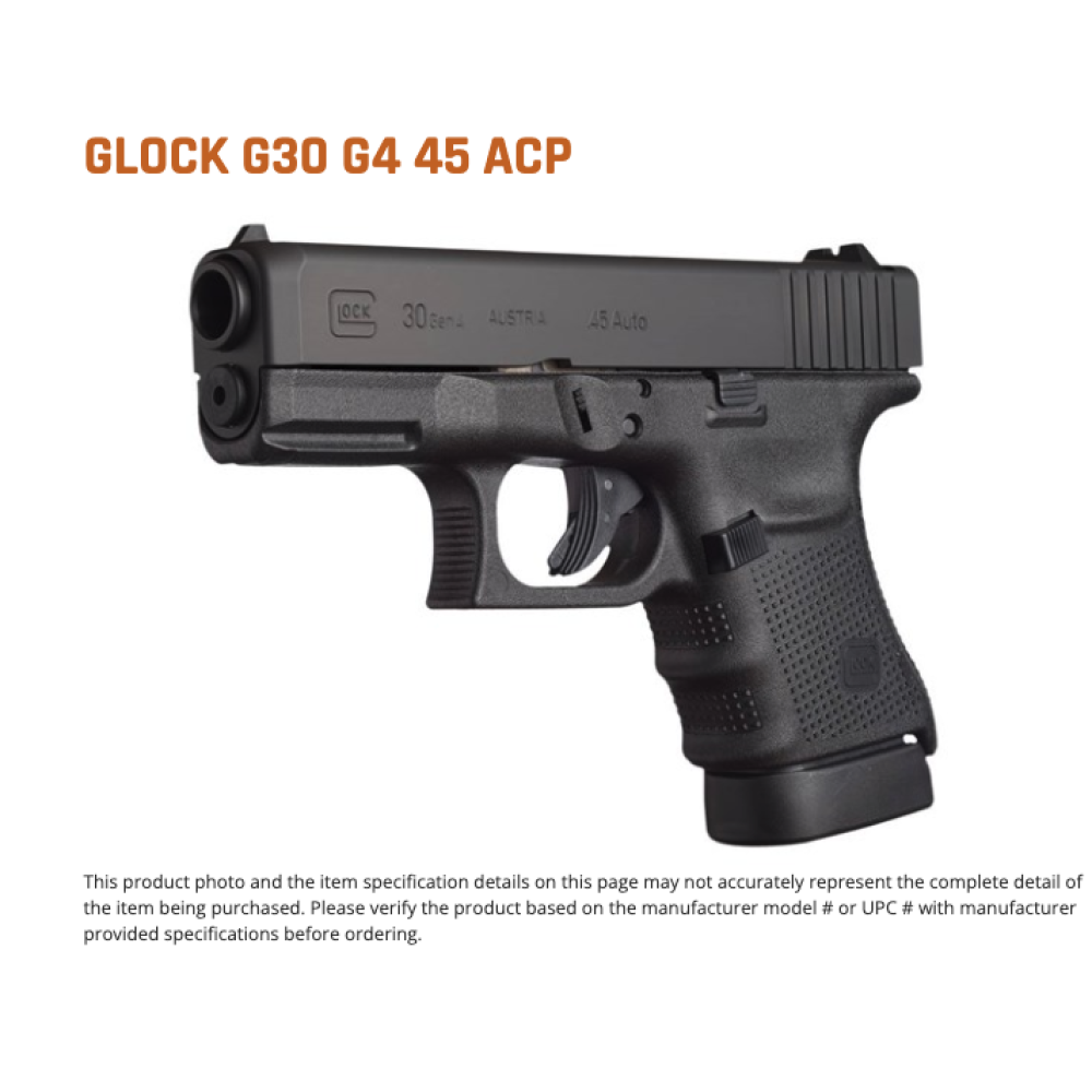 G30 G4 45ACP 10+1 3.78" FS 3-10rd Mags / accessory Rail
