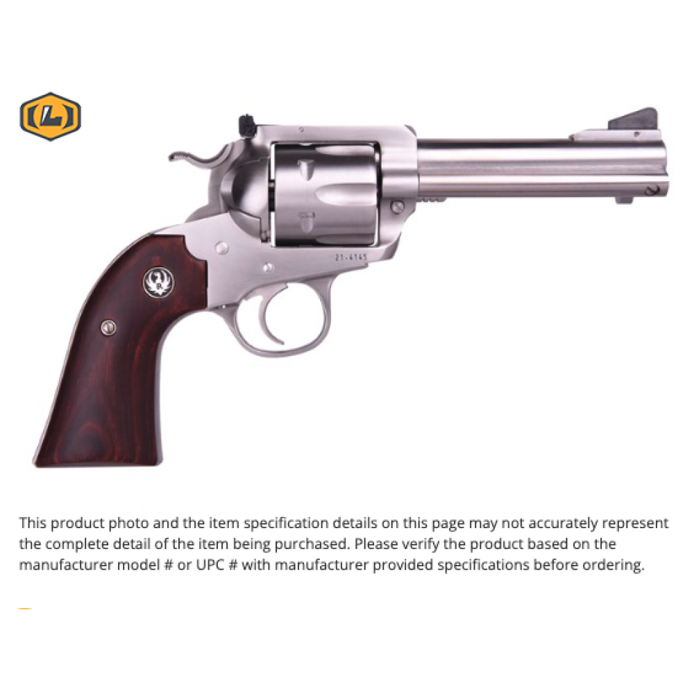 Ruger Bisley Flattop 44SPC 4-5/8" SS Wood Grips/ADJ Sights