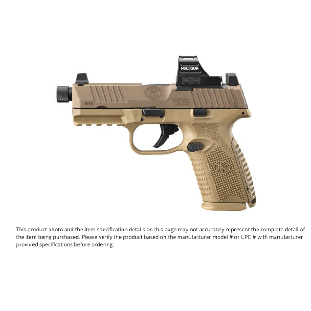 FN 509M T 9MM FDE 24+1 HOLOSUN MIDSIZE TACTICAL/NMS