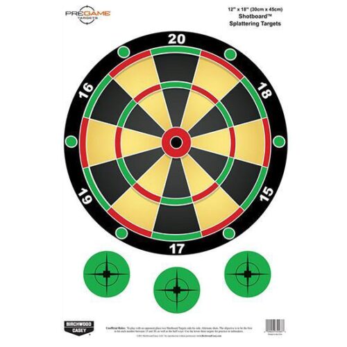 BIR 35562          PREGAME 12X18 SHOTBOARD 8PK