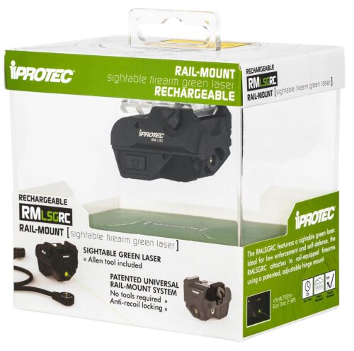 iProtec IPRSPS0001 RMLSG RC Rail-Mount Green Laser  Black