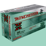 Winchester Ammo X38S1P Super X  38Special 158gr Lead Round Nose 50 Per Box/10 Case