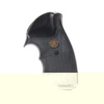 Pachmayr 02528 Gripper Grip Checkered Black Rubber with Finger Grooves for Colt Python, Trooper
