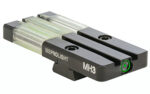 Meprolight USA 632423108 FT Bullseye Front Sight  Green Tritium/Fiber Optic CZ P-10