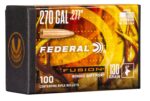 Federal FB277F2 Fusion Component  270 Win .277 130 gr Fusion Soft Point 100 Per Box/ 4 Case