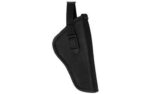 Bulldog DLX12 Pit Bull  OWB Black Nylon Belt Loop Fits S&W J/K/L/N Frame Fits 3-4 Barrel Right Hand