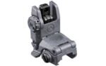 Magpul MAG248-GRY MBUS Sight Rear  Stealth Gray Polymer, Spring-Loaded Flip Up for AR-15/ M16
