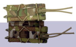 High Speed Gear 11PT02MC TACO Mag Pouch Double MultiCam Nylon MOLLE Compatible w/ Pistol