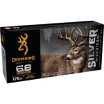 Browning Ammo B192600681  Silver 6.8Western 170gr Plated Soft Point 20 Per Box/10 Case