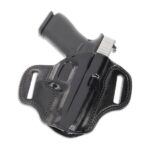 Galco CM126B Combat Master  OWB Black Leather Belt Slide Fits S&W N Frame Right Hand