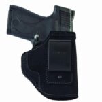 Galco STO472B Stow-N-Go  IWB Black Leather Belt Clip Fits S&W M&P/S&W M&P 2.0 Compact Right Hand