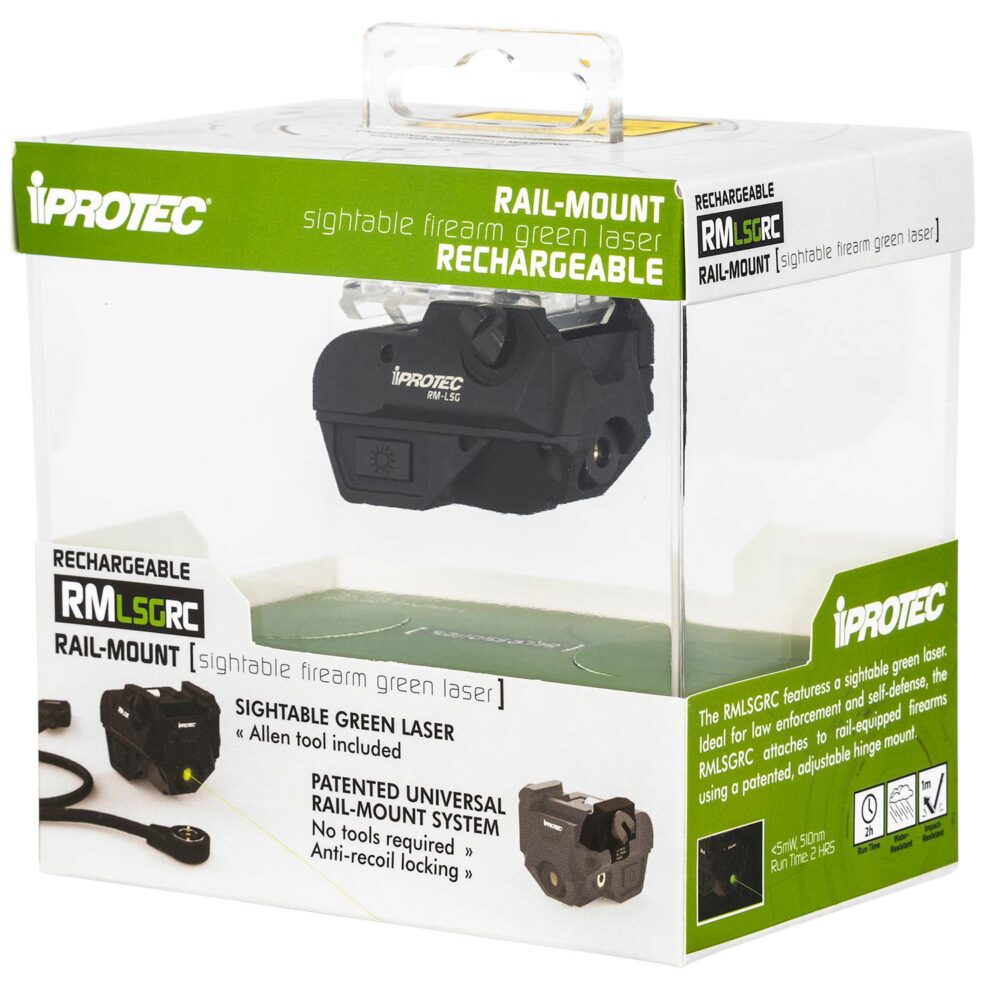 iProtec IPRSPS0001 RMLSG RC Rail-Mount Green Laser  Black