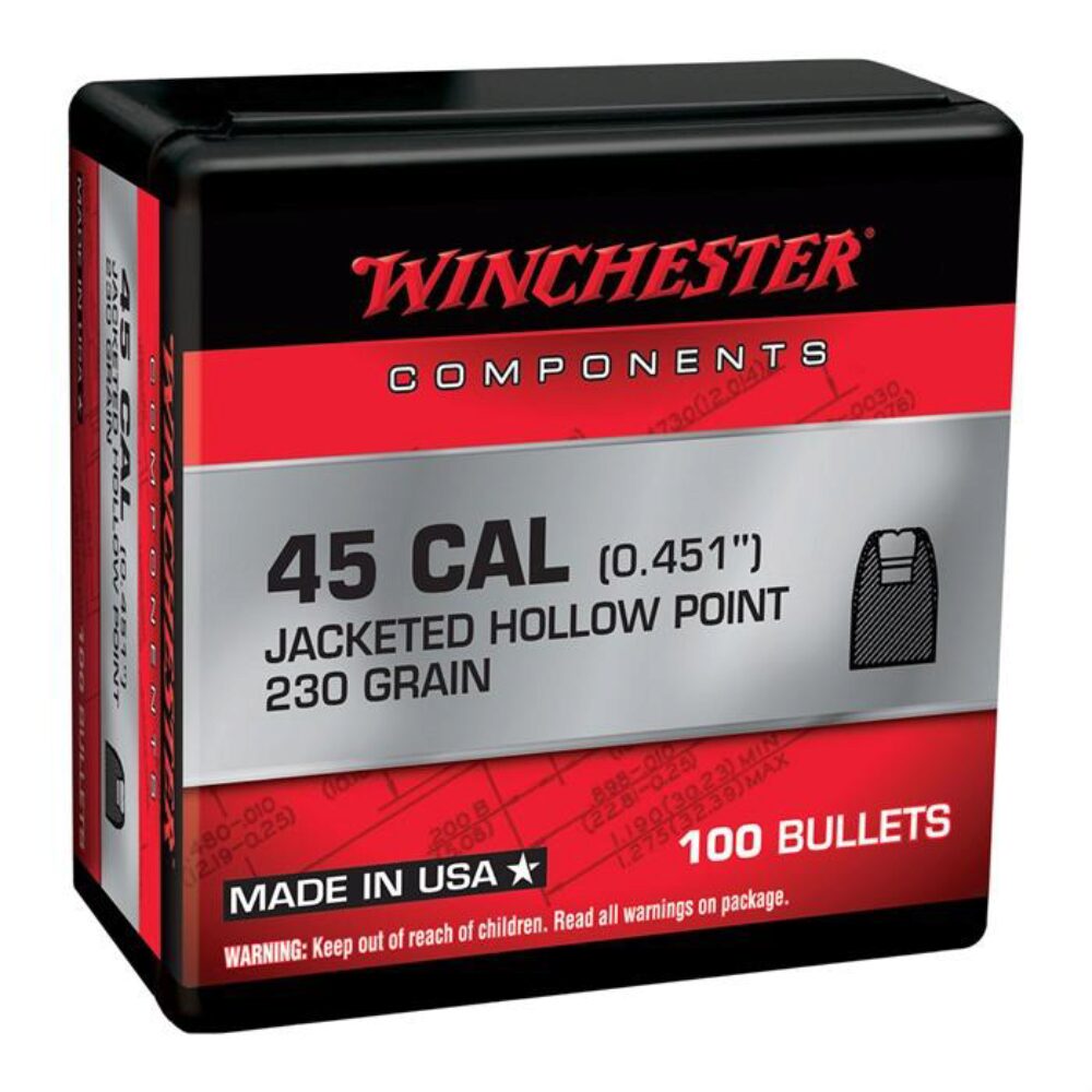 WIN WB45HP230X BUL 45 230 JHP RETL 100/10 WIN WB45HP230X BUL 45 230 JHP RETL 100/10