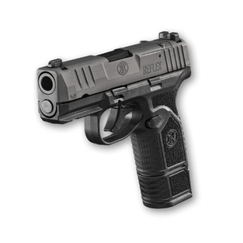 FN Reflex MRD, 9mm, 3.3" Barrel, Optic Ready, Black, (1) 11-rd & (1) 15-rd
