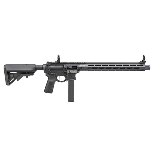 Springfield Saint Victor, 9mm, 16" Barrel, Flip Up Sights, 6-Position Stock, Colt Mag, Black, 32-rd