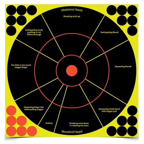Birchwood Casey Shoot-N-C 12 inch Handgun Trainer Target - 5/ct
