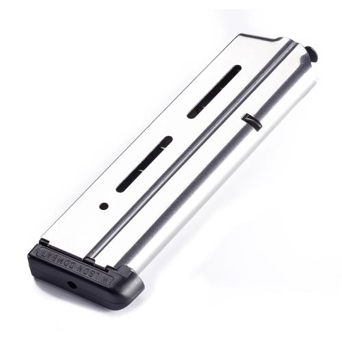 Wilson Combat 1911 Magazine, 10mm, Full-Size, Stainless, Standard Base Pad, 9-rd