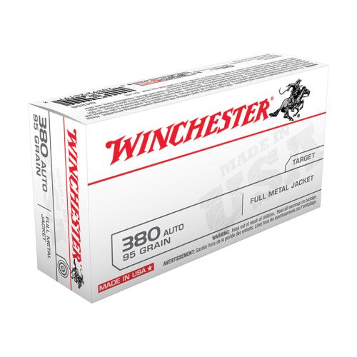 Winchester USA 380acp 95gr FMJ 500rd