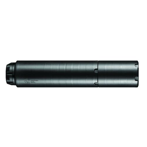 Dead Air Wolfman Modular Direct Thread Pistol Suppressor 9mm Luger Stainless Steel Black Finish 1/2-28