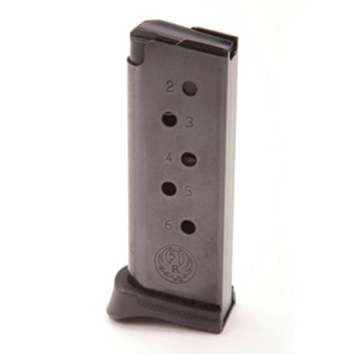 Ruger Handgun Magazine w/Extended Floorplate for LCP .380 Auto 6/rds Black