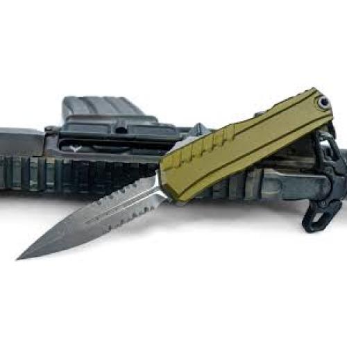 Microtech Cypher II D/E Apocalyptic Part Serrate ODG