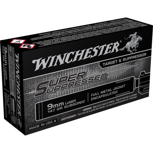 Winchester 9mm 147gr Suppressed