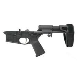 PSA AR-15 COMPLETE MOE EPT PISTOL LOWER WITH SB TACTICAL PDW PIST