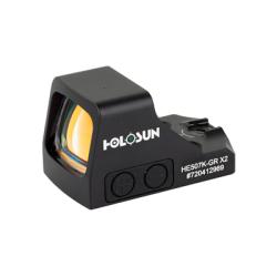 Holosun Technologies, 507K-X2, Green Dot, 32 MOA Ring & 2 MOA Dot, Black Color