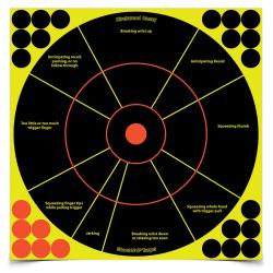 Birchwood Casey Shoot-N-C 12 inch Handgun Trainer Target - 5/ct