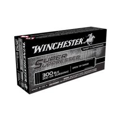 Winchester Super Suppressed Rifle Ammunition .300 AAC Blackout 200gr FMJOT 1060 fps 20/ct