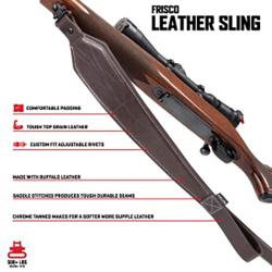 Allen, Heritage Plain Dark Rifle Sling, Leather, Mahogany