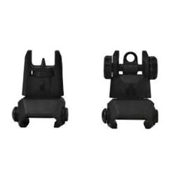Tactical Flip Up Front & Rear Back Up Sights, Polymer