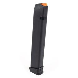Glock 17 Magazine, 9mm, Orange Follower, 33-rd, Packaged
