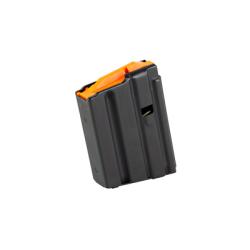 DURAMAG, Magazine, 223 Remington/5.56 NATO, 10 Rounds, Fits AR Rifles, Stainless Steel, Orange Anti-Tilt AGF Follower, Black
