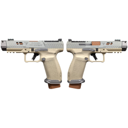 CANIK TTI COMBAT SUGA BEAR CHAMPAGNE/TUNGSTEN 9MM PISTOL 4.6
