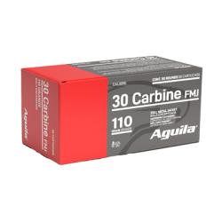 Aguila Ammunition, 30 Carbine, 110 Grain, Full Metal Jacket, 50 Round Box