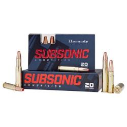 Hornady Subsonic Ammunition 450 Bushmaster 395 gr SUB-X 1050 fps 20/ct