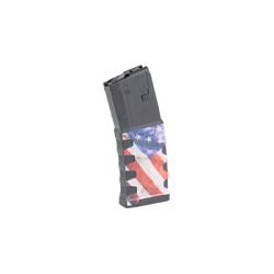 Mission First Tactical, Magazine, Extreme Duty, 223 Remington/5.56 NATO, Fits AR-15, 30 Rounds, American Flag Graphic