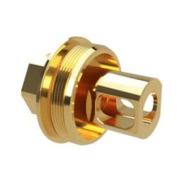 TunaCans 1/2x28 Direct Thread Mount w/Integrated MB, 1-PC, Gold