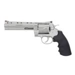 Colt Anaconda, .44 Mag, 6" Barrel, Red Ramp Front/Adjustable Rear Sights, Stainless, Hogue Overmold