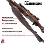 Allen, Heritage Plain Dark Rifle Sling, Leather, Mahogany