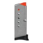Smith & Wesson 380 Bodyguard Handgun Magazine Stainless Steel .380 Auto 6/rd