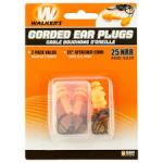 Walkers Foam Ear Corded Plugs 2Pk