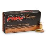 PMC 9A Bronze 9mm Luger 115 gr Full Metal Jacket 50 Per Box