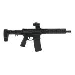 Daniel Defense, DDM4, Semi-automatic, AR Pistol, 5.56 NATO, 10.3" Cold Hammer Forged Barrel, Threaded 1/2X28, Anodized Finish, Black, Daniel Defense Pistol Grip, Maxim PDW Brace, DD4 Flat Front 9.5" Rail, 30 Rounds, Includes Primary Arms Cyclops